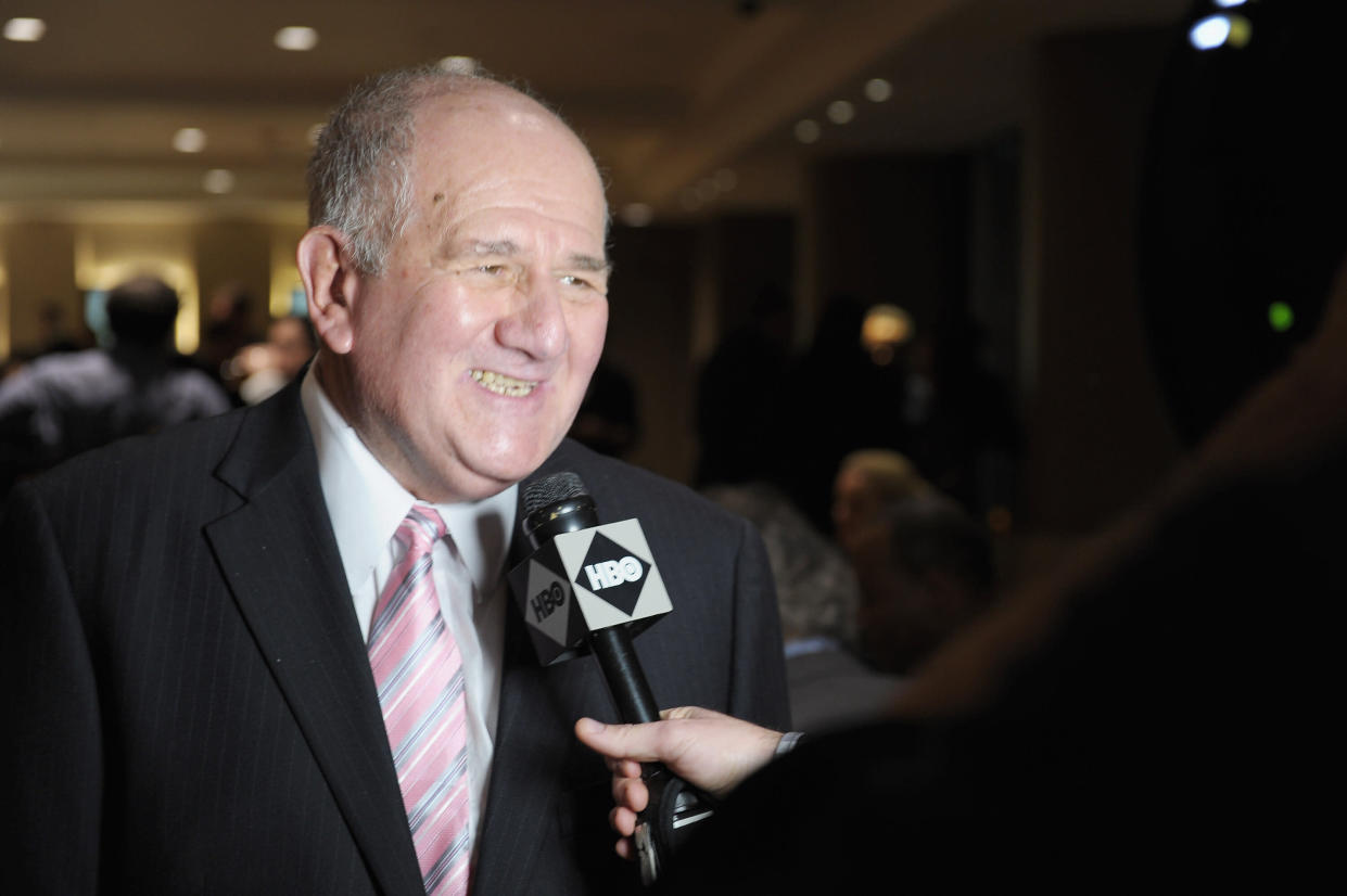 HBO Boxing Commentator and ex-judge Harold Lederman is interviewed during a screening of the HBO Original Series of "On Freddie Roach" at HBO Theater on January 11, 2012 in New York City.