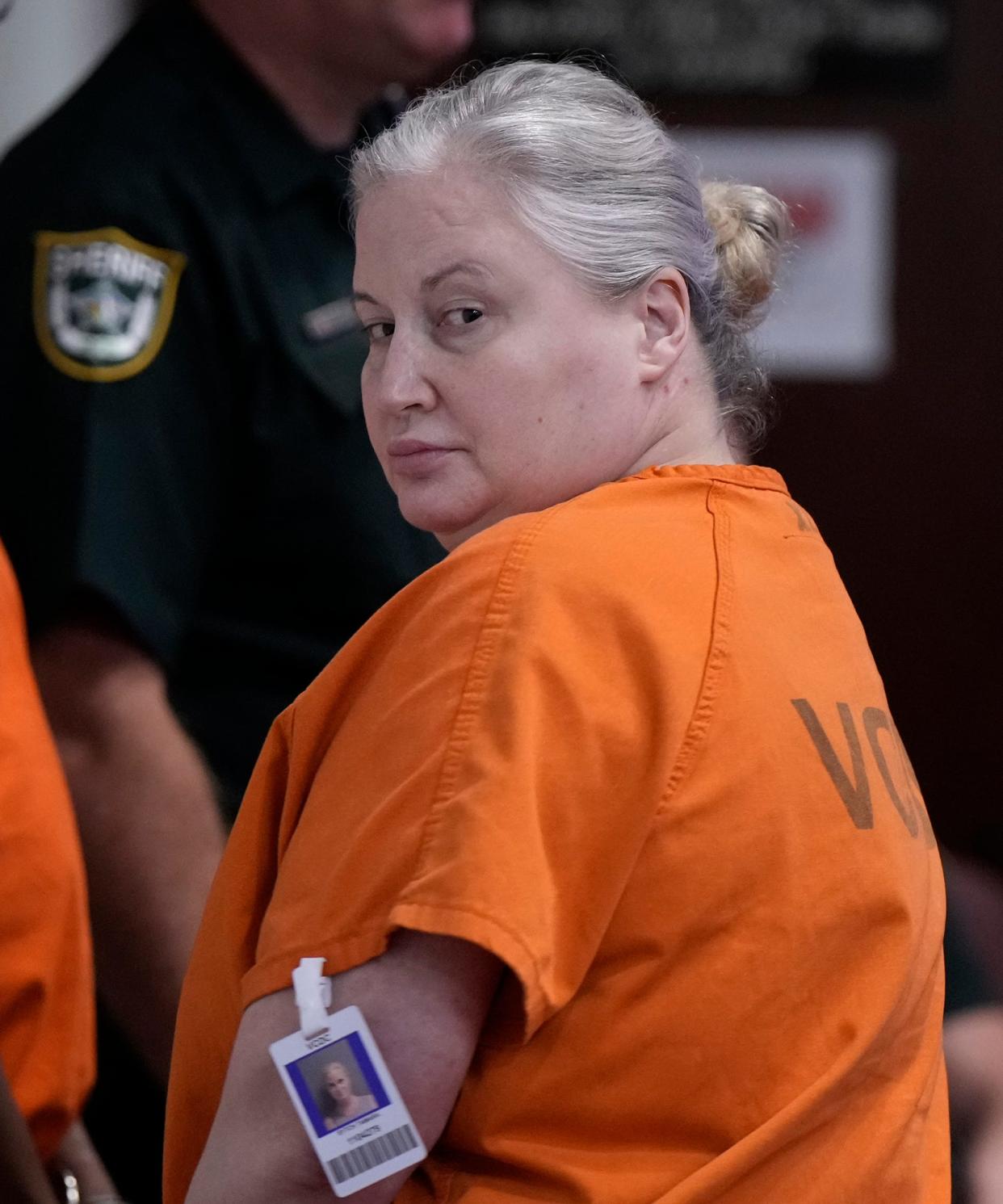 Tammy Sytch in court for a hearing before Judge Karen Foxman at the S. James Foxman Justice Center in Daytona Beach, Wednesday, Aug. 16, 2023. 