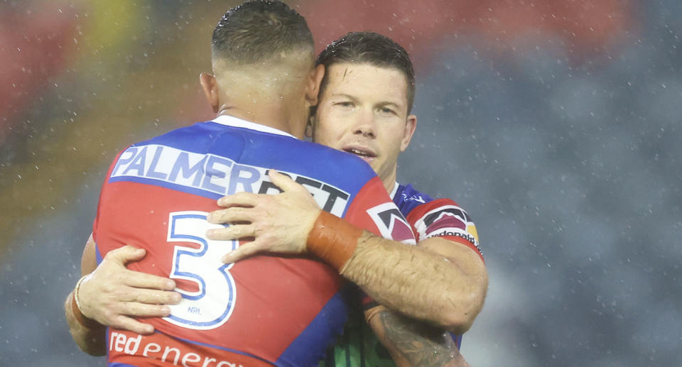 Jack Cogger has been in and out of the Newcastle halves rotation already this season. Pic: Getty