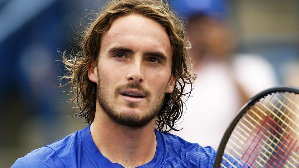 Stefanos Tsitsipas says he will be vaccinated against the coronavirus if the ATP makes it mandatory, but is otherwise in no rush for the jab.  (Photo by Vaughn Ridley/Getty Images)