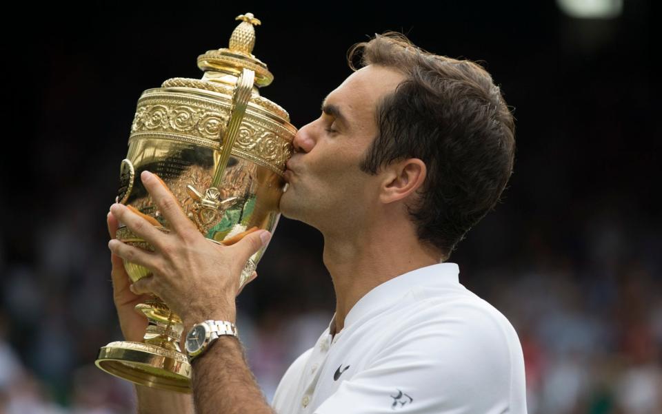 It was a record eighth Wimbledon trophy for Federer - Credit: Heathcliff O'Malley