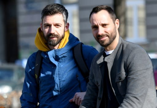 Mladen Kozic, 38, (L) and Ivo Segota, 37, have new hope of becoming foster parents after a ruling by Croatia's constitutional court about same-sex couples