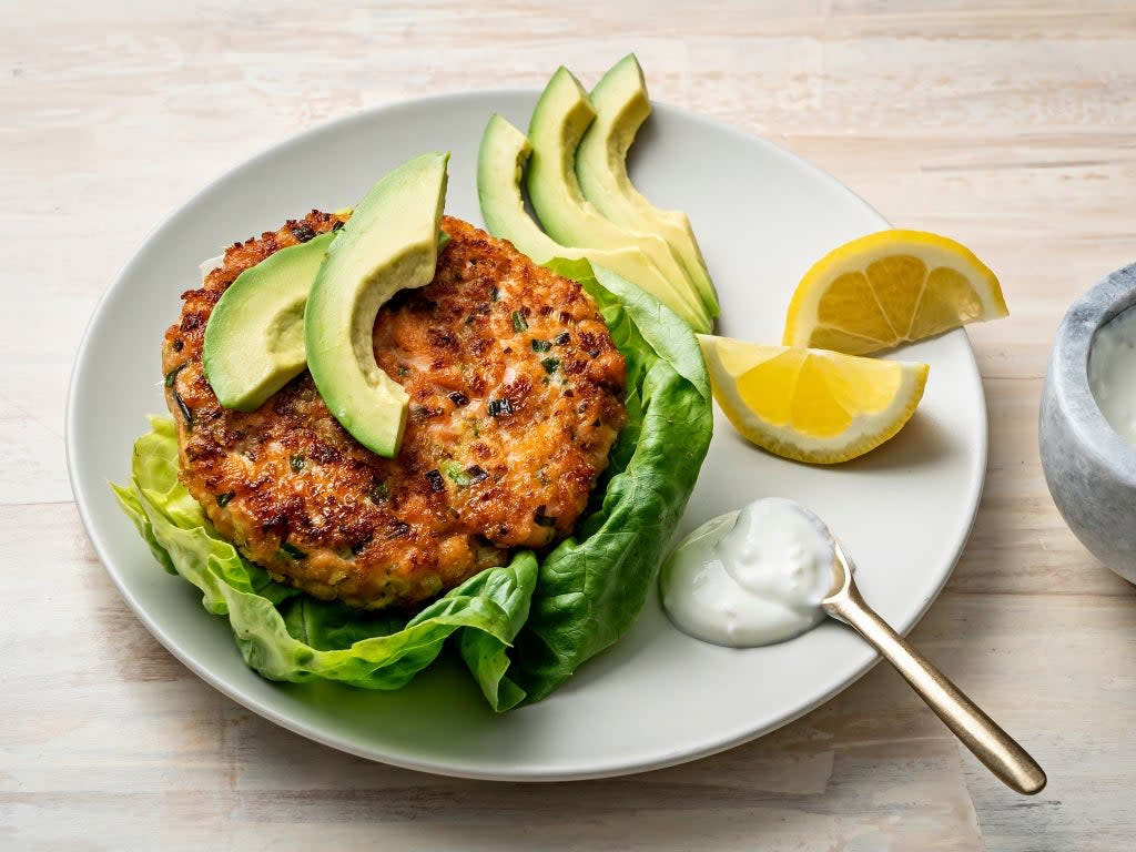 Aioli with a whisper of wasabi powder gives these fishcakes a welcome kick  (Scott Suchman/The Washington Post)