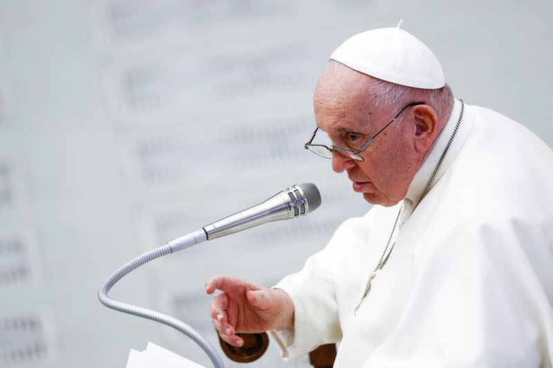 Pope Francis meets with participants in the annual course of the Internal Forum at the Vatican