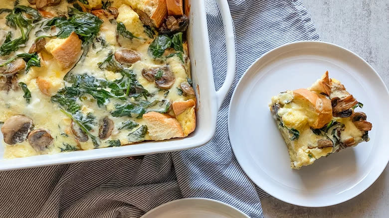 Spinach strata