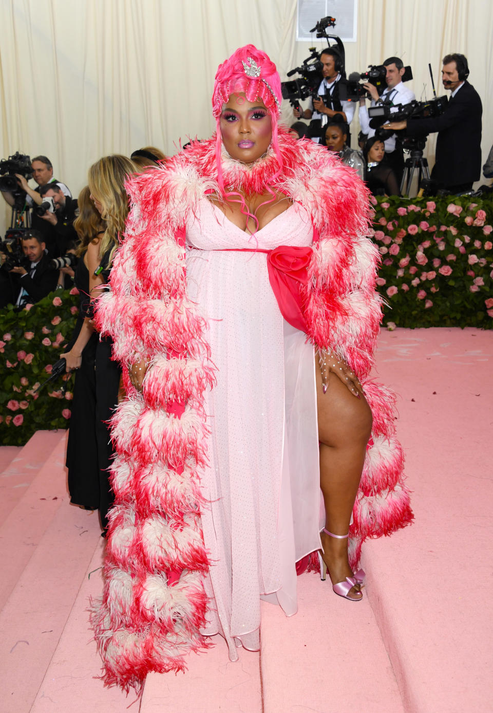 Lizzo at her first Met Gala in 2019