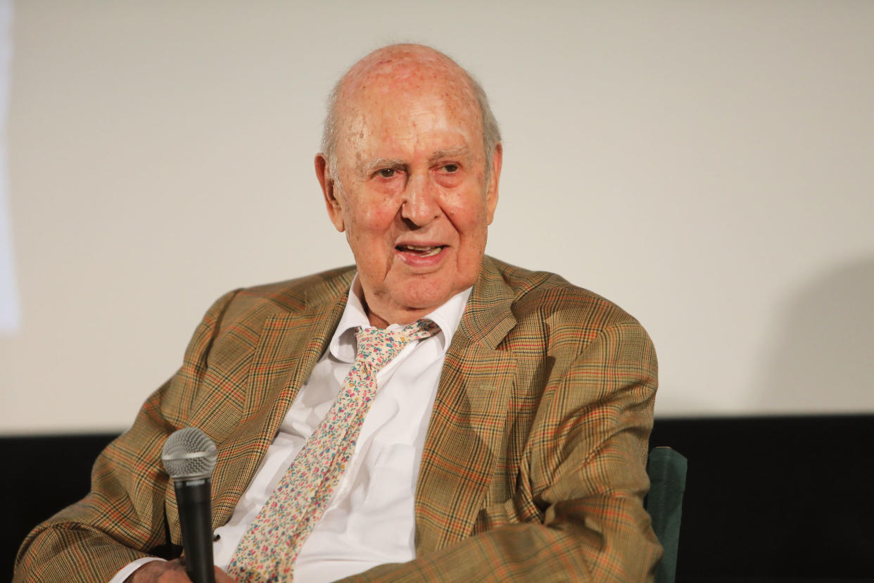 Carl Reiner attends the special screening and Q&A "Rose Marie: Wait for Your Laugh" at Aero Theatre on August 3, 2017 in Santa Monica, California. (Photo by John Wolfsohn/Getty Images)