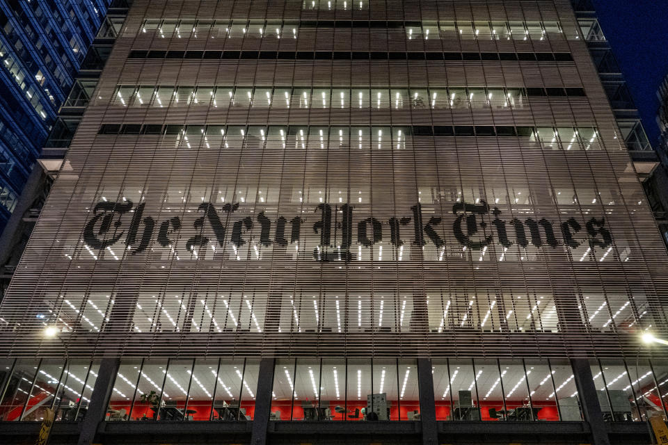 NEW YORK, NY - DECEMBER 24: A general view of One Times Square, located at 42nd Street and Broadway on December 24, 2019, in New York City. Also known as 1475 Broadway, the New York Times Building, the New York Times Tower, or simply as the Times Tower, One Times Square is a 25-story, 363-foot-high skyscraper, designed by Cyrus L. W. Eidlitz. (Photo by Paul Rovere/Getty Images)