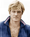<p>Robert Redford in ‘The Way We Were’</p><p>After years of playing guest roles on TV shows in the early ‘60s, Redford and his smoldering eyes became a regular sight in romantic movies during the late '60s. And with his popped-collar track suit, gold chain, and prominent chest hair, Redford was the picture of '70s perfection in 1973’s <i>The Way We Were</i>. (Photo: Courtesy of the Everett Collection)</p>