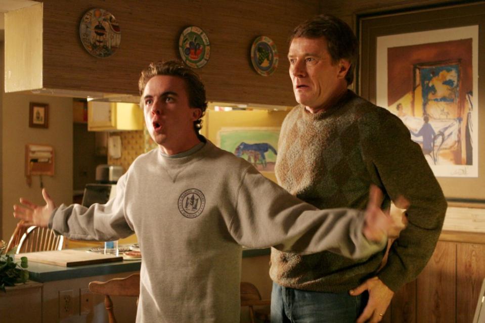 Frankie Muniz and Bryan Cranston as Malcolm and his dad, Hal, in “Malcolm in the Middle,” which aired on Fox from 2000 to 2006. ©20thCentFox/Courtesy Everett Collection