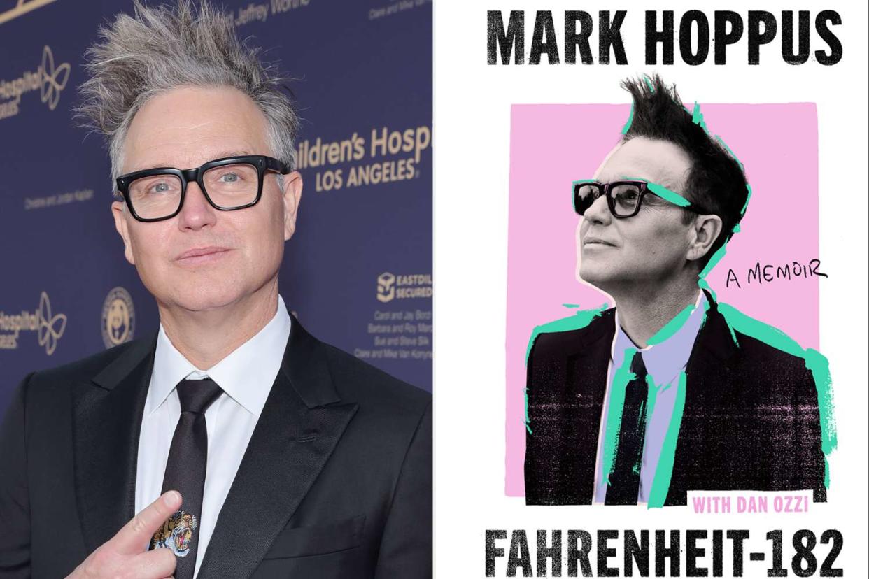 <p>Matt Winkelmeyer/Getty, Harper Collins</p> Mark Hoppus and his new book 