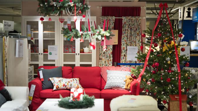 Christmas time of IKEA at Sha Tin in HongKong, November 27th, 2017 - Image.