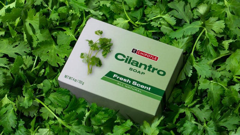 Chipotle’s new Cilantro Soap is only available online.