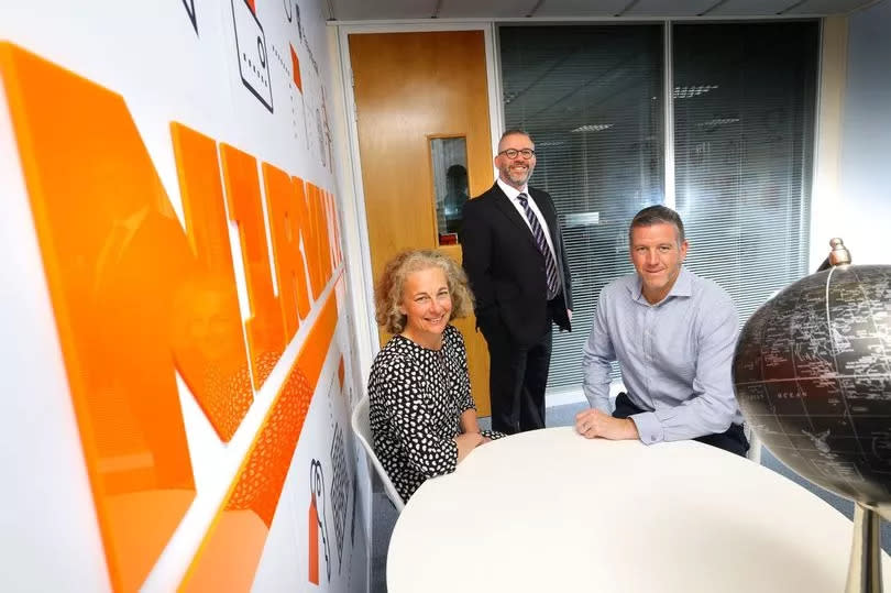 Left to right: Jane Siddle of NEL Fund Managers, Steven Foley of CCBS Group and Nigel Morris of Nirvana Europe.