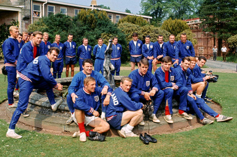 Soccer - World Cup England 66 - England Possibles Training - Lilleshall