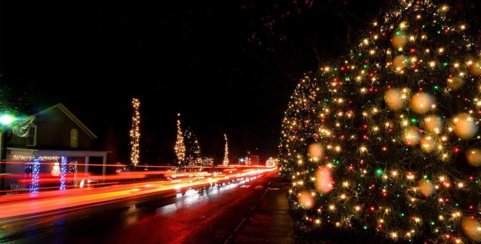 Lights will be up in McAdenville through Dec. 26.