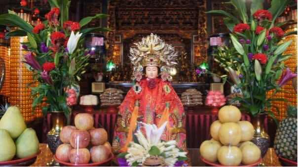 七娘媽神像（圖／翻攝自竹蓮寺官網）