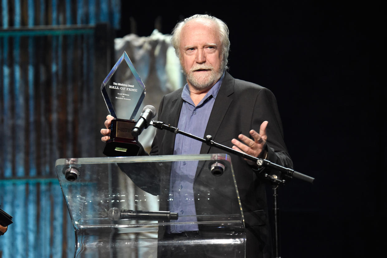 Scott Wilson played the beloved veterinarian Hershel Greene for four seasons on "The Walking Dead." (Photo: Kevin Mazur via Getty Images)