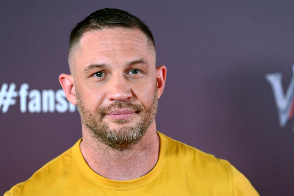 Tom Hardy attends a screening of Venom: Let There Be Carnage at Cineworld Leicester Square