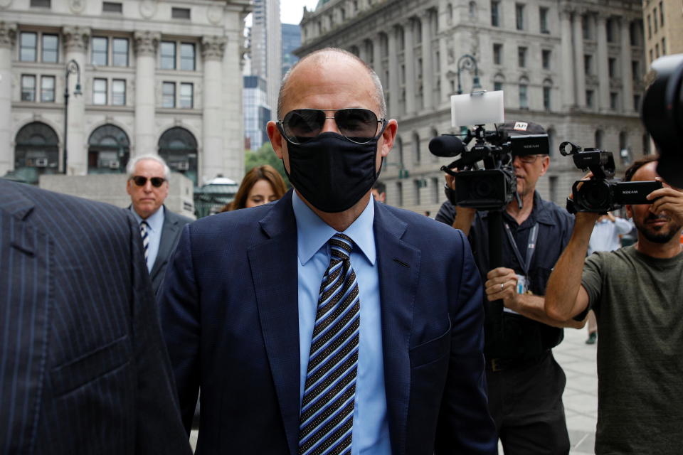 Attorney Michael Avenatti arrives for his sentencing hearing in an extortion scheme against Nike, at the United States Courthouse in New York, July 8, 2021. / Credit: BRENDAN MCDERMID / REUTERS