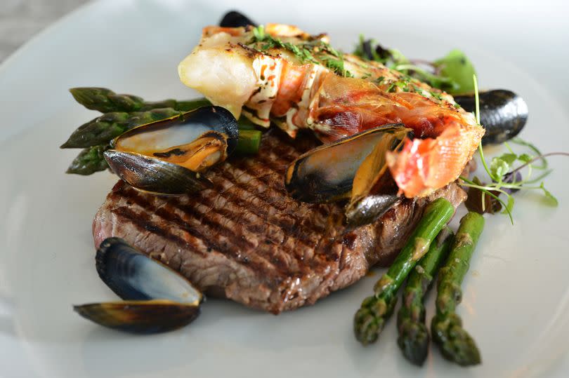 Langland Brasserie's Surf and Turf -Credit:www.adrianwhitephotography.co.uk