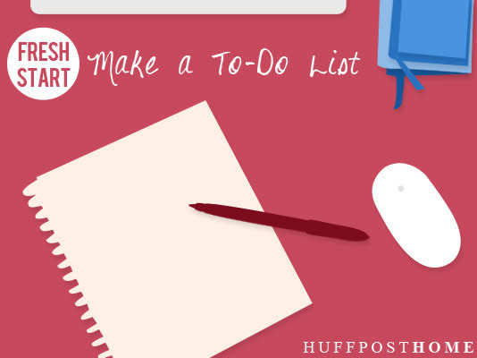 Afraid you'll fall off the cleaning bandwagon? One of the best ways to stay on track is jotting down the tasks you'd like to accomplish. We spoke with Becky from Clean Mama who provides a free printable cleaning calendar every month to help remind you of daily tasks like checking your kitchen floors and countertops for crumbs. <a href="http://www.huffingtonpost.com/2013/01/04/cleaning-home-schedule_n_2398991.html?utm_hp_ref=huffpost-home&ir=HuffPost%20Home">Click here to read more.</a>