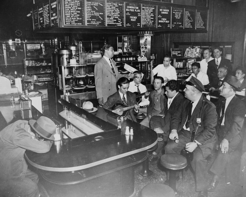 <p>Diners once had an especially large impact on New York dining culture, as you can tell from this busy spot in New York City back in the '40s. According to the New York Times, <a href="https://www.nytimes.com/2019/05/24/realestate/new-yorks-vanishing-diners.html" rel="nofollow noopener" target="_blank" data-ylk="slk:diners surged;elm:context_link;itc:0;sec:content-canvas" class="link ">diners surged</a> in New York after World War II due to the influx of immigrants. </p>