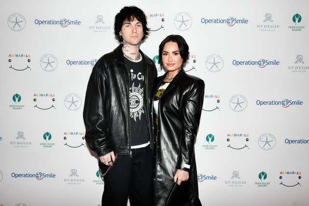 Lovato (left) said she and her current boyfriend, Jutes, have discussed getting married and starting a family: “We’re growing together, and it feels so healthy.”