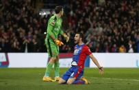 Britain Football Soccer - Crystal Palace v Arsenal - Premier League - Selhurst Park - 10/4/17 Crystal Palace's Luka Milivojevic celebrates scoring their third goal Action Images via Reuters / Matthew Childs Livepic