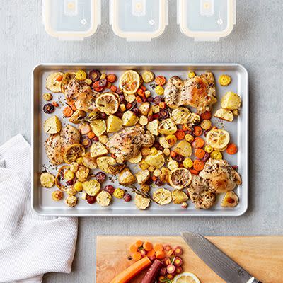 sheet pan lemon chicken