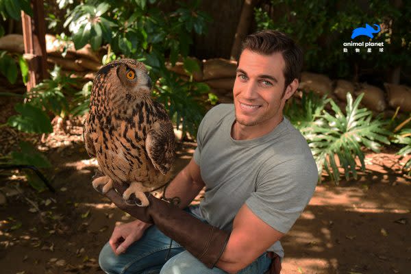 獸醫伊凡安廷在節目中上山下海診治各種野生動物，帶領觀眾了解生態。（圖／動物星球頻道提供）