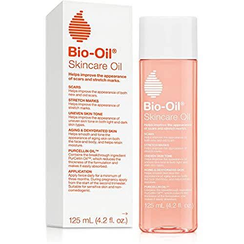 <p><strong>Bio-Oil</strong></p><p>amazon.com</p><p><strong>$15.39</strong></p><p>No OTC cream can truly fade existing stretch marks, but reviewers say this oil comes pretty close. Bio-Oil, which contains vitamins A and E, also works to reduce the appearance of dark spots and acne scarring with regular use. “I used this twice daily starting in the second trimester and am happy to report NO STRETCH MARKS now after pregnancy!” one happy reviewer writes. “This is really saying something as I have been prone to stretch marks my entire life, as have my mom and sister. I used this product on my tummy, hips, and thighs along with a natural lotion (shea, coconut) to moisturize <strong>and have no new stretch marks at all</strong>.”<br></p>