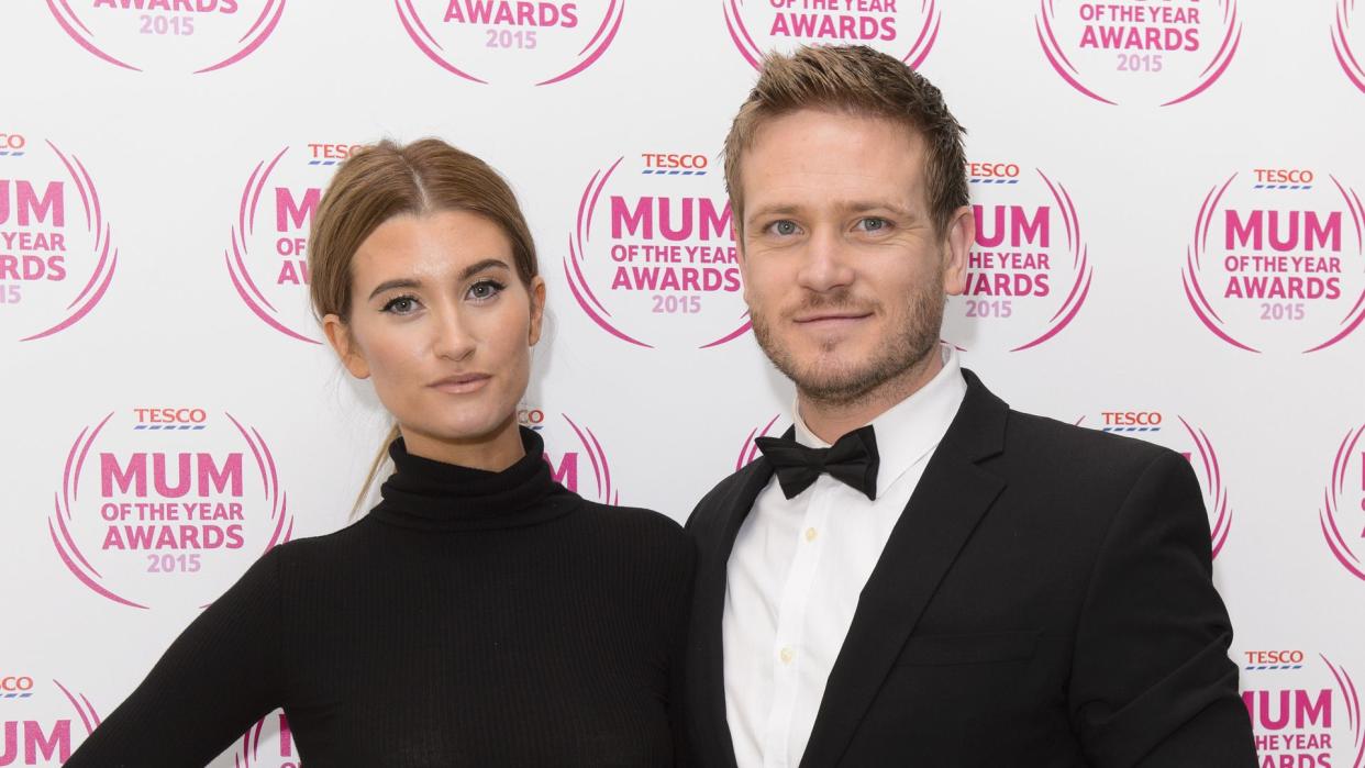 Charley Webb standing with Matthew Wolfenden