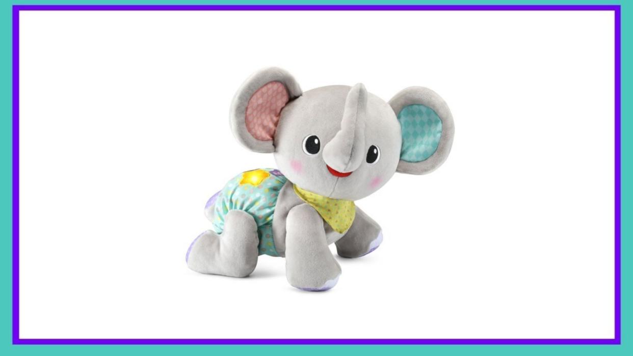 This plush pal will crawl around with your tot. (Photo: Walmart) 