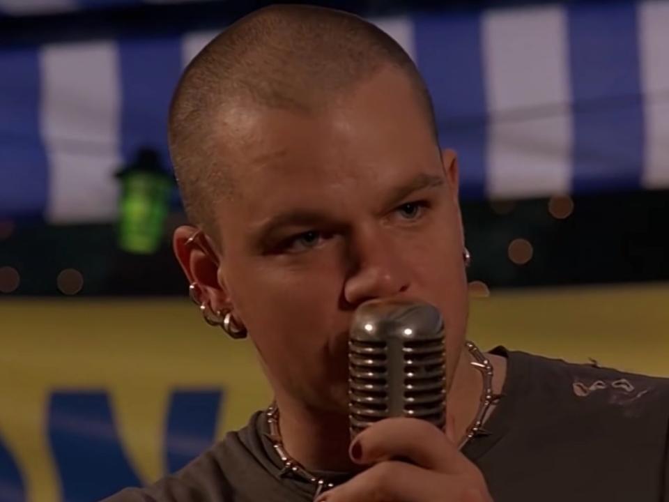 Matt Damon as Donny in "Eurotrip" (2004).
