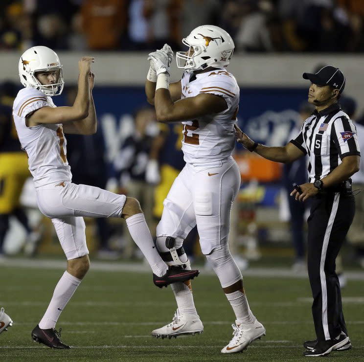 Trent Domingue (L). (AP)