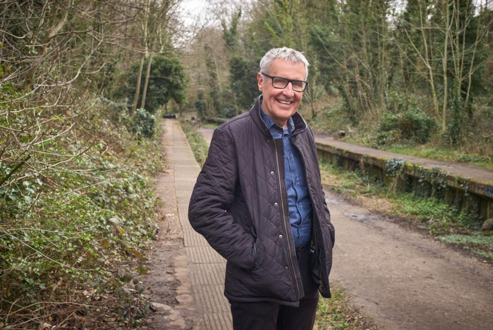 Dermot Murnaghan on the Parkland Walk (Matt Writtle)