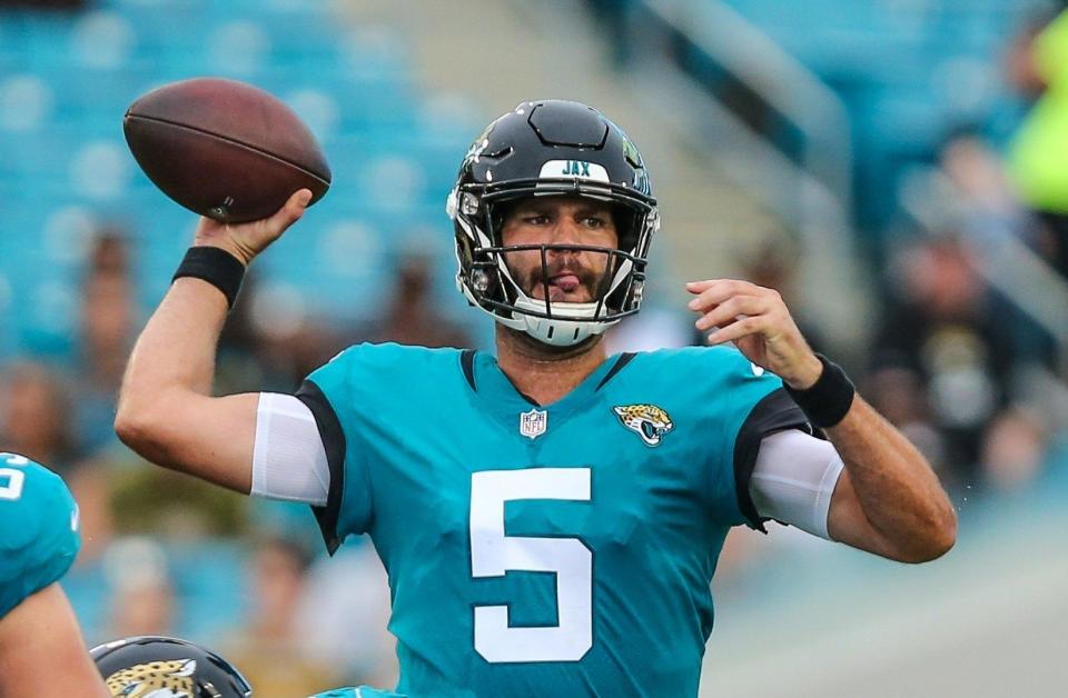 Blake Bortles holds the Jaguars' single-season record for passing yards, TD passes, attempts and completions. But in the years those records were set, the Jags were a combined 8-24.