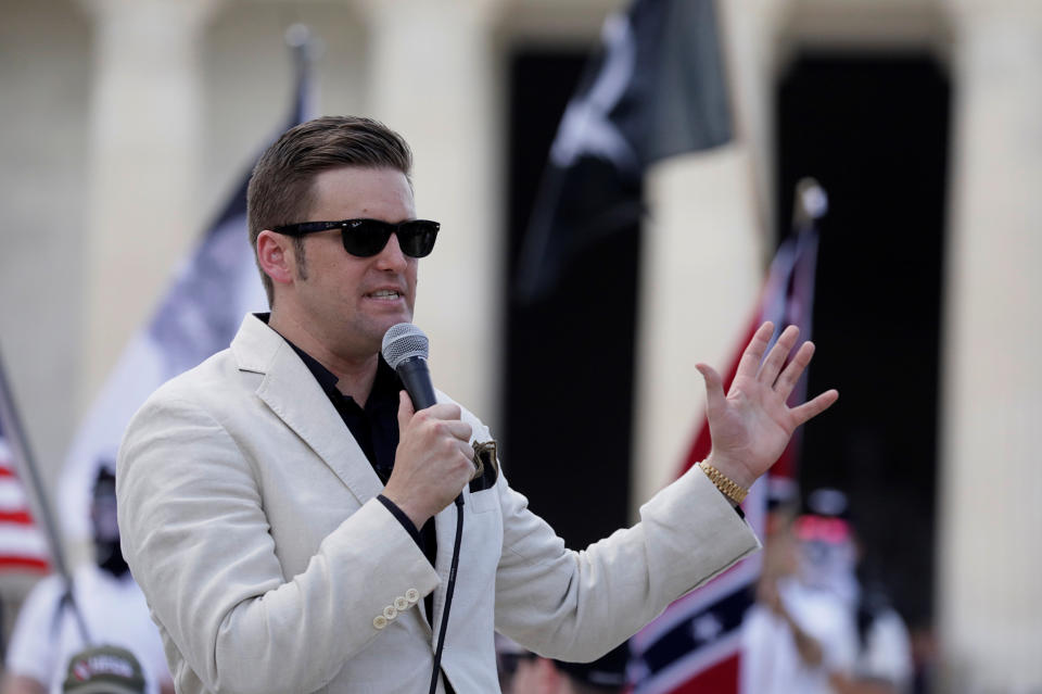 Richard Spencer's Thursday speech has prompted a state of emergency declaration by Florida's governor. (Photo: Jim Bourg / Reuters)