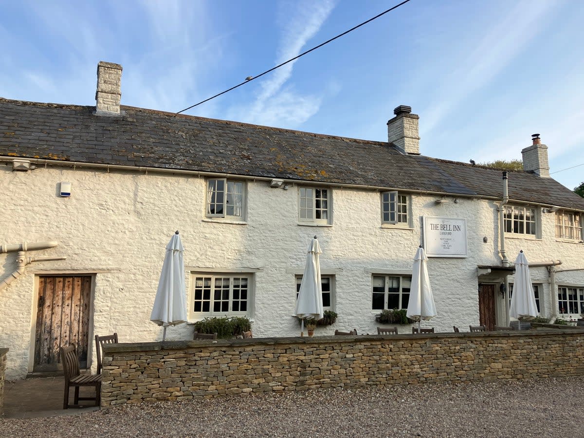 The 16th-century Bell Inn has eight rooms above its two dining rooms (Harriet O’Brien)