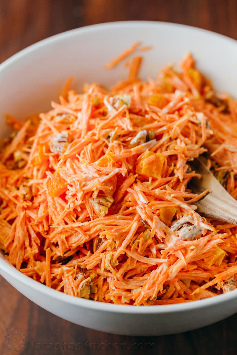 Carrot Salad with Apricots and Pecans