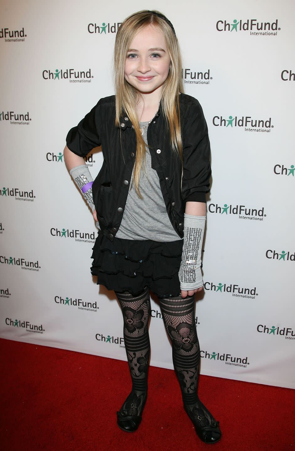 sabrina carpenter at the if the earth could speak” music video launch party