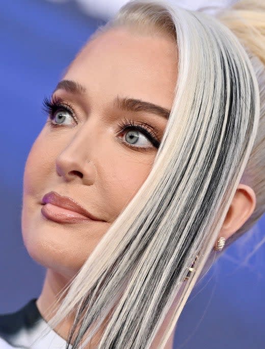 A closeup on Erika Jayne