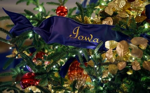 Each American state is honoured on the official White House tree - Credit: Carolyn Kaster/AP