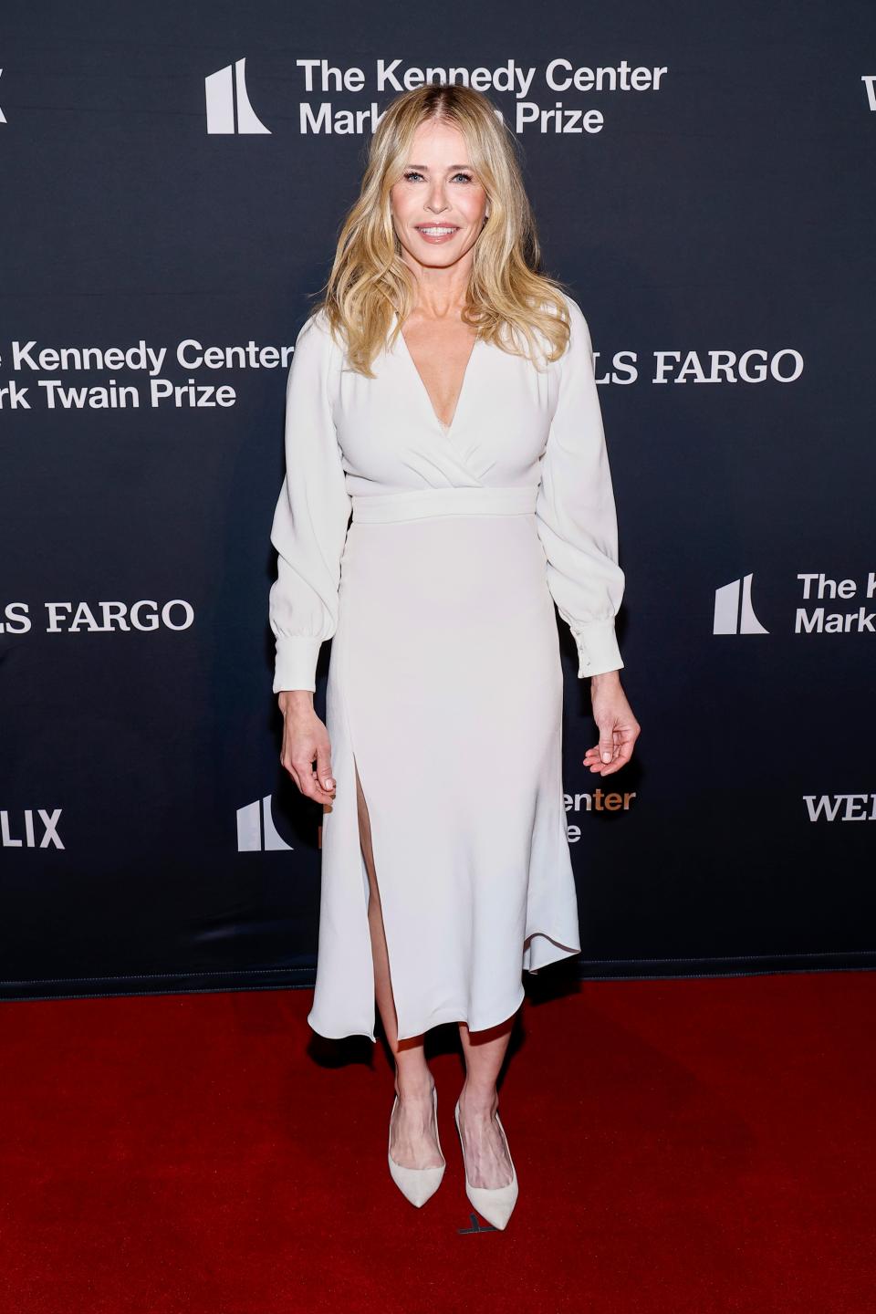 Chelsea Handler attends the 25th Annual Mark Twain Prize For American Humor at The Kennedy Center on March 24, 2024 in Washington, DC. 