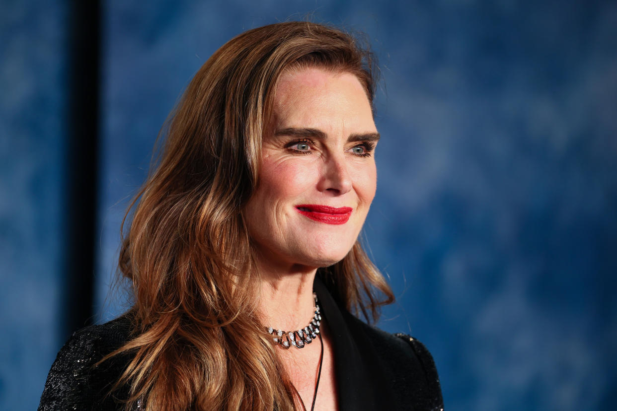 Actress and model Brooke Shields recalled an incident that enraged then-boyfriend Andre Agassi when she guest-starred on Friends. (Photo: Leon Bennett/FilmMagic)