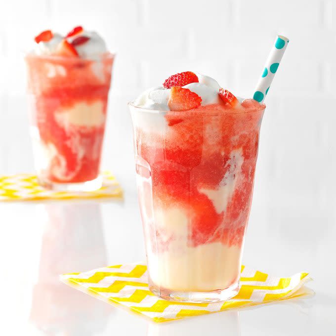 Strawberry Cream Floats