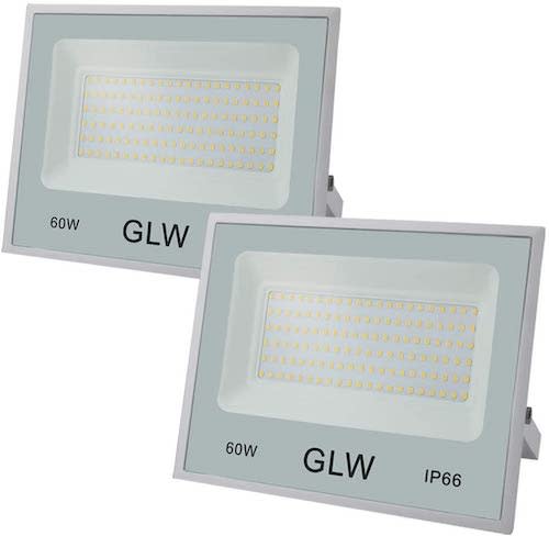 GLW 60W Flood Light Outdoor IP66 Waterproof LED Security Lights