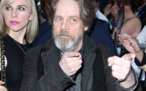 Mark Hamill took a break from shooting ‘Star Wars 8′ to attend the glitzy event. Credit: PA