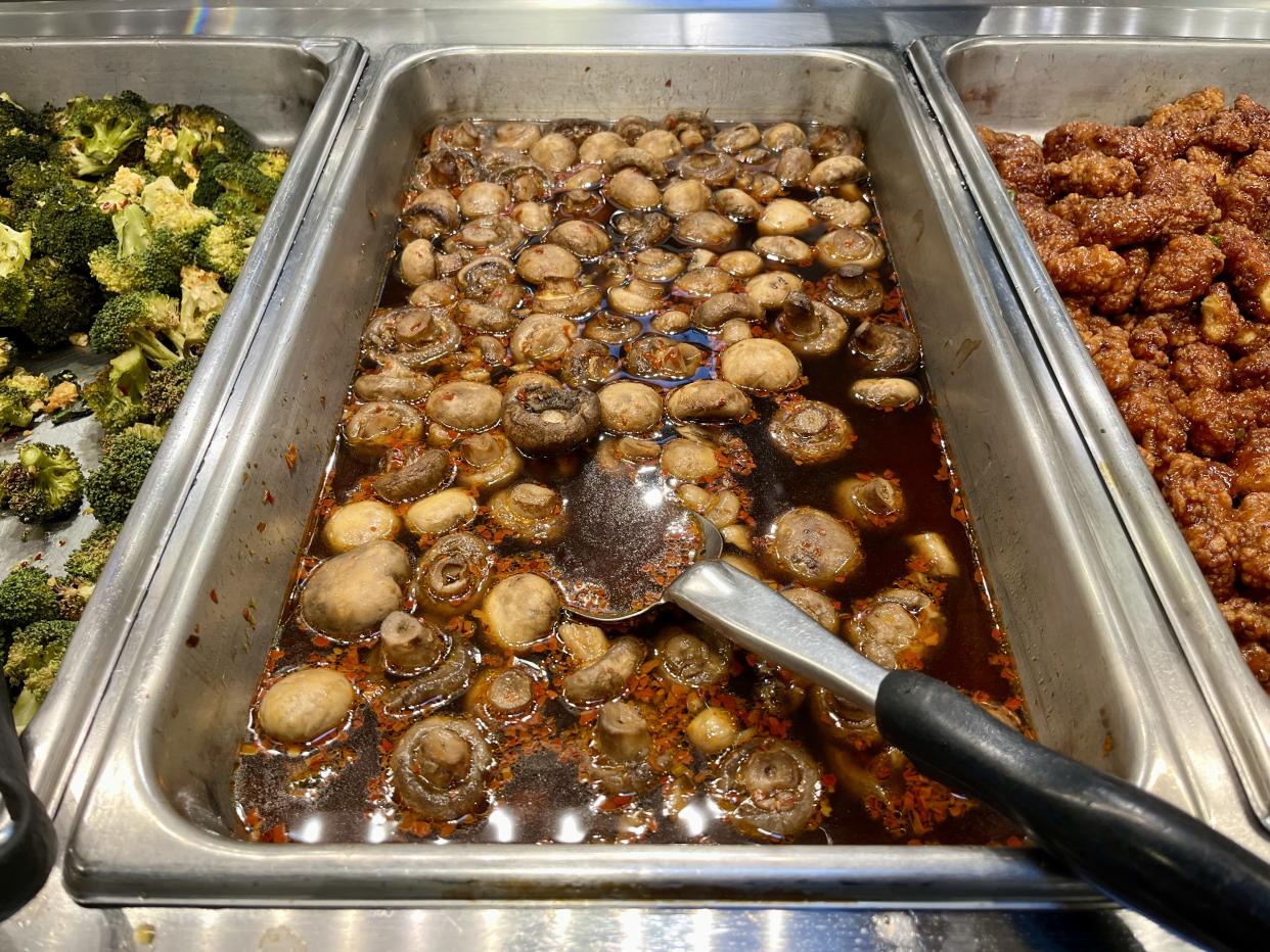 Whole Foods Hot Bar Sesame Roasted Mushrooms